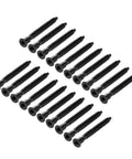Furniture Confirmat Screws 7x69mm Hex Socket Wood Fasteners Powder Coated Pack Of 20 layed out in a diagonal pattern