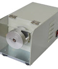 Heavy Duty Automatic Wire Stripping Machine For Cable Recycling Efficient Cutting And Twisting Tool Industrial Grade Electricians Bench Mount Full Metal Durability High Hardness Cutter Wheels Fast Strip side view showing steel housing