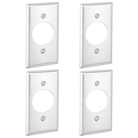 Heavy Duty 4x2 Electrical Blank Cover Plates With One Half Inch Knockouts 4 Pack Galvanized Steel Conduit Access Covers