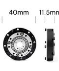 Mini Hollow Nema 11 BLDC Motor Speed Reducer 42mm Compact Gearbox 100 To 1 Strain Wave Gear Harmonic Drive front and side view