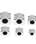 4 Pack Linear Bearing Slides SCS10UU 10mm Length For CNC Parts And DIY 3D Printer Upgrades, Precision Machine Tools, Smooth Low Friction Linear Motion, Easy Fit, Durable Hardware For Pro Level Projects, six aluminum bearing blocks