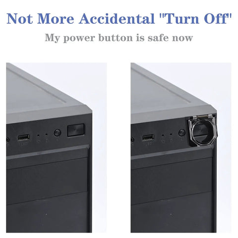 Push Button Switch Cover Dustproof Safety Protector for 22mm Switches on Computers and PC Desktops installed on power button