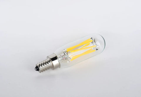 T8 LED Bulb With E12 Dimmable Base 110V 600 Lumens 3000K Dope Warm White 60W Equivalent Clear Glass Tubular Light Bulb
