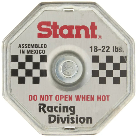Racing Radiator Cap With High Pressure Seal For Cars And Trucks, octagonal shape, Stant brand, 18-22 lbs pressure rating