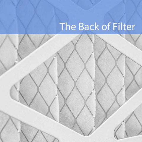 Back view of 5-Micron Outer Air Filter Replacement For WEN 3410 3-Speed Remote-Controlled Air Filtration System And POWERTEC AF4000