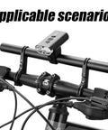 11.8 Inch Aluminum Handlebar Extender for Bikes, Heavy Duty No Nonsense Double Bracket Mount to Hold Headlights GPS Speedometer