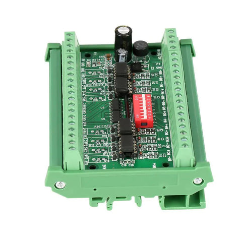 8 Channel Level Converter For 5V To 24V And 24V To 5V NPN PNP To NPN Square Wave Plug And Play Interface Module with Optocoupler Isolation
