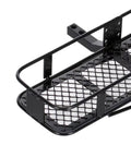 Hella Tough Metal Rear Bumper And Tow Hook Carrier For 1/10 Scale Rc Crawlers Compatible With Axial Scx10 Trx4 Pro And Wpl D90 Quality Upgrade Parts close-up view of black metal mesh design
