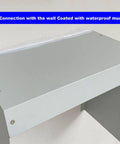 Top Shelf Weatherproof Wall Mount Ev Charger Cover With Reinforced Acrylic Door and Heavy Duty UV Rain Shield connection detail.