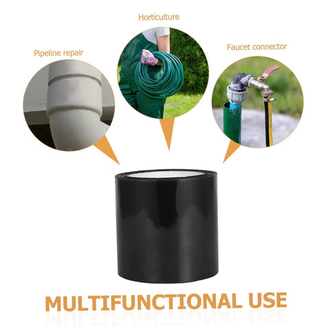 Heavy Duty Butyl Repair Tape For Quick Leak Fixes On Pipes, Windshields, ACs, RV Roofs, Garden Hoses, And Outdoor Surfaces With Easy No Sweat Application