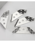 Heavy Duty 1.6mm Thick Stainless Steel Right Angle Bracket 10 Pack For Furniture And Shelves Beefy Corner Supports Easy Install