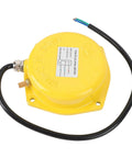 Thin Film Level Meter In Stainless Steel For Industrial Powder And Granule Vibration Detection Built Tough For Cement Silos And Storage Facilities Erosion Resistant Blockage Switch For Harsh Environments, yellow housing with cable