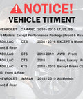 Image of text indicating vehicle fitment for wheel hub bearing assembly, compatible with Cadillac and Chevrolet models.