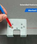 Two Pack Concealed Hinge Jig Kit Punch Locator Drill Guide For Cabinet Doors Mounting Jig And Positioning Ruler Easy Install