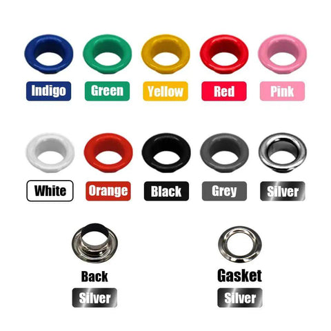 300 Set Metal Grommet Kit With Eyelets And Washers, Includes Base, Punch And Install Tool, 10 Color Grommets For DIY Clothes Shoes Bags And Crafts - color options