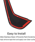 Mazda CX 50 Matte Black Rear Window Trim Molding Covers ABS Injection Molded D Pillar Post Trims adhesive side view