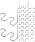 Cool 2000-Pack Wave Shape Welding Staples For Car Bodywork, Heavy Duty Carbon Steel Hot Stapler Pins in silver, detailed view.