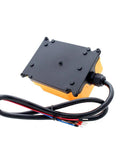 Back view of 4 Key Industrial Crane Remote Control Wireless Transmitter Push Button Switch with cables visible