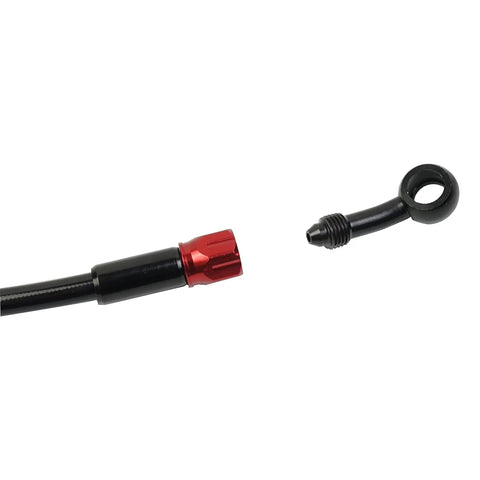 Beefed-Up Braided Motorcycle Brake Hose With Removable Banjo Fittings, 400-2400mm Length, AN3 Hydraulic Clutch Line, Stainless Steel