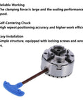 Self Centering 4 Jaw Lathe Chuck M40 96mm Woodworking Clamp Tool With Wrenches For Precise Centering And Rock Solid Hold On Wood Lathes