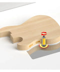 Premium 6mm 1/4 Inch Shank Template Trim Router Bit W Dual Top And Bottom Bearings for flush cutting on wooden guitar shape.