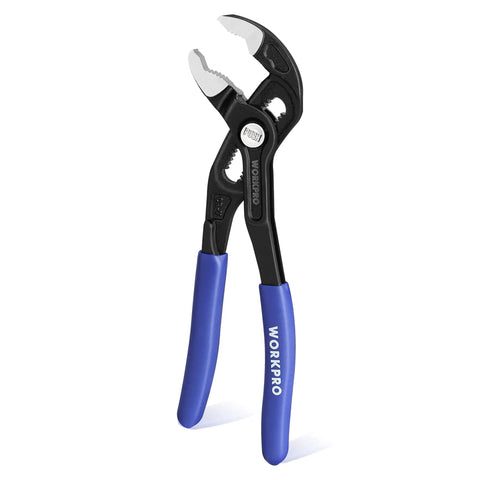 7 Inch Water Pump Pliers With Quick Release Groove Joint, V Jaw Tongue And Groove Pliers, Push Lock Design, Comfortable Grips, Upgraded Wide Opening, Heavy Duty CR V Steel For Home And Industrial Repairs