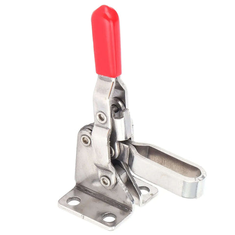 Heavy Duty Stainless Steel Toggle Clamp 60kg Holding Capacity Clamping Fixture With Ergonomic Handle For Machine Welding Mold Making And Equipment Setup.
