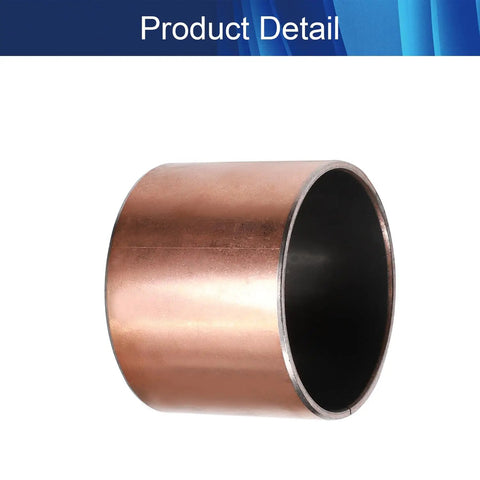 Hella Smooth Oilless Sleeve Bearing 60Mm Bore 65Mm Outer Diameter 50Mm Length Carbon Steel Sintered Bronze Plain Bushing side view.