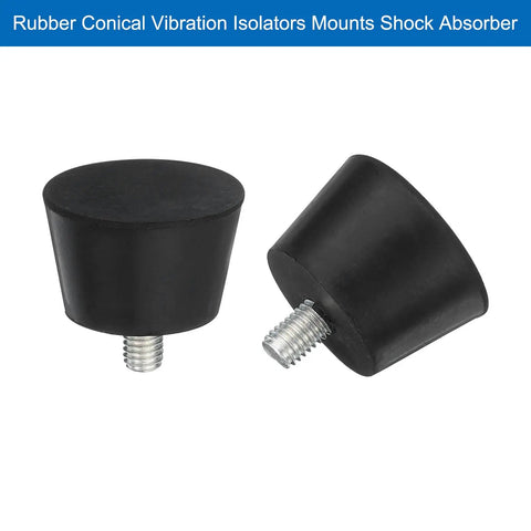 Dope Adjustable Rubber Furniture Feet Set Of 4 With M8 12mm Studs For Tables And Chairs, 1.5 Inch By 0.98 Inch Floor Protectors