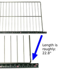 Electric Range Oven Rack Replacement 22-7/8 Inches Wide By 16 Inches Deep Model Specific Fit Not Universal Beefy Durable Steel Rack