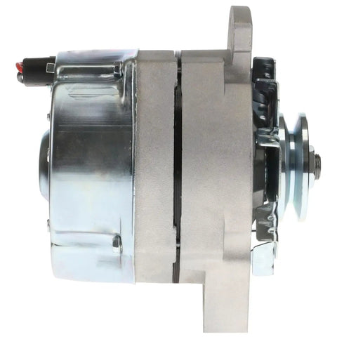 Marine 12V 100 Amp Alternator Two Wire Self Exciting Delco Style Compatible With Motorola Lester 8907 ADR0399 Side View