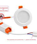 2 Inch LED Recessed Lighting Kit Dimmable Downlight 3W 35W Halogen Equivalent CRI80 5000K with flame retardant feature and LED driver
