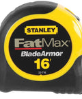 Fat Max 16 Ft Tape Measure With 1 1/4 In Blade, ABS Case, Power Return, Black, 6 Pack, Heavy Duty Tape Rule For Construction And DIY Projects
