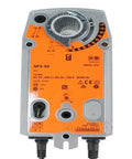 Heavy Duty Hvac Rotary Damper Actuator With Fail Safe Motorized Control, 24 Volt Ac Power, 10 Nm Torque, detailed front view.