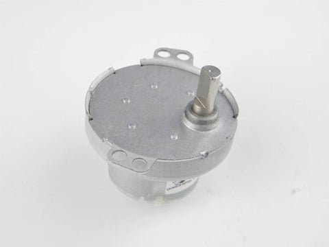 Top view of 12V DC Gear Motor JS 50 With D Shaft, 30 RPM, CW CCW; durable casing and metal shaft for DIY automation and robotic projects.