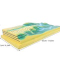 Side view of a 3D Contour Map Landform Model For Geography Lessons Hands On Topography Tool For Students in assorted colors, PVC material.