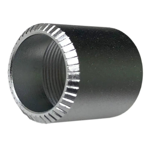 2 Mode LED Upgrade Module For Maglite Torches 3 To 6 C D Cells Delivers 525 Lumen High Beam Or 55 Lumen Low Beam With Energy Efficient Design And NiMH Battery Compatibility shown in black metal casing with grooved edges.