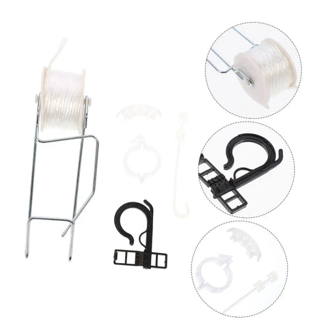 Garden Support Hooks Kit For Greenhouse With Plant Bracket Hooks Tomato Roller And Cherry Hanging System For Easy Install Long Lasting Use For Vines With Durable Weatherproof Design