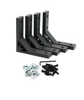 Beefy Heavy Duty Corner Brackets 4 Pack 78x78mm Inside Gusset For 2020 Aluminum Extrusion Profile Includes 16 M5 Screws And 16 M5 T Nuts Black Finish