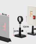 Physical Optics Experiment Box Set With Hands On Convex Lens Imaging Equipment For Students Light Source Physics Teaching Kit Focal Length Measurement And Image Formation Lab Tools Durable Plastic Glass Safe Burr Free Design, 20cm stand