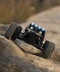 1-12 Scale All Terrain RC Truck With 4x4 Drive High Speed 38 Km/h Remote Control Car on dirt road with LED lights on