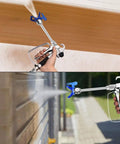 Airless Spray Gun And 50ft Hose Kit With 8 Inch Extension Pole 517 Tip spraying ceiling and wall, ideal for DIYers