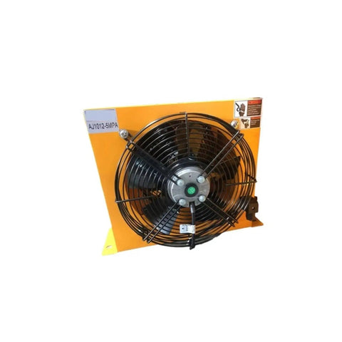 Heavy Duty Hydraulic Aluminum Air Cooler With 200 Lmin Heat Exchanger Radiator For Industrial Machinery 110V, front view