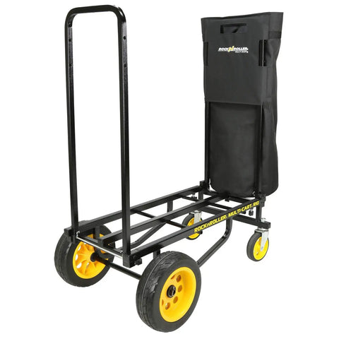 Durable Handle Bag With Rigid Bottom For R8 R10 R12 Multi Carts, Quick Release Buckle, 600D Polyester, attached to cart