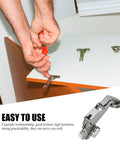 Installation of Heavy Duty 175 Degree Hydraulic Closet Door Hinges With Silent Damping for wardrobe doors