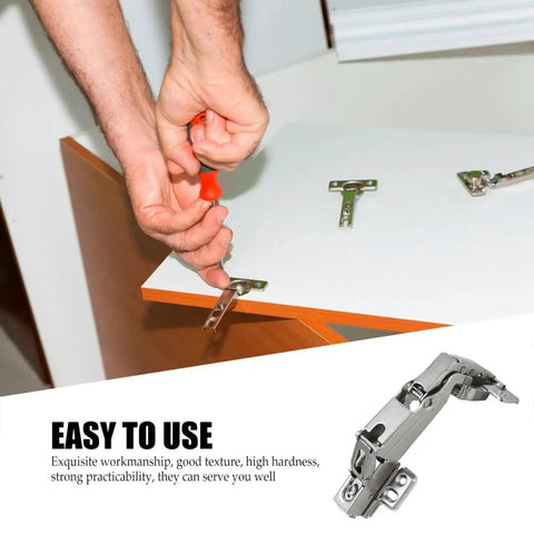 Installation of Heavy Duty 175 Degree Hydraulic Closet Door Hinges With Silent Damping for wardrobe doors