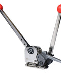 No Sweat Heavy Duty Manual Steel Strapping Tool Latching Half Inch To Three Quarter Inch Bands Without Any Buckles for cargo.