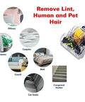 Pet Hair Be Gone Vacuum Attachment Cleaning Tool for Couch Cushions, Upholstery, Carpets, and Car Mats demonstration