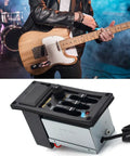 Live performance with Acoustic Guitar Pickup With 3 Band EQ 505R Preamp And Piezo Transducer, black finish shown in detail.