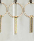 Heavy Duty Galvanized Lynch Pins With Ring Kit For Trailers And Farm Equipment shown on a white background